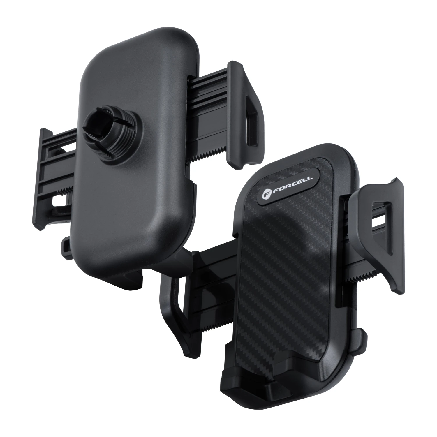 Car phone holder Forcell F-Grip Carbon Bracket arm 17cm windshield black