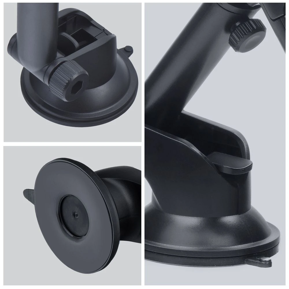 Car phone holder Forcell F-Grip Carbon Bracket mounting arm windshield / dashboard black