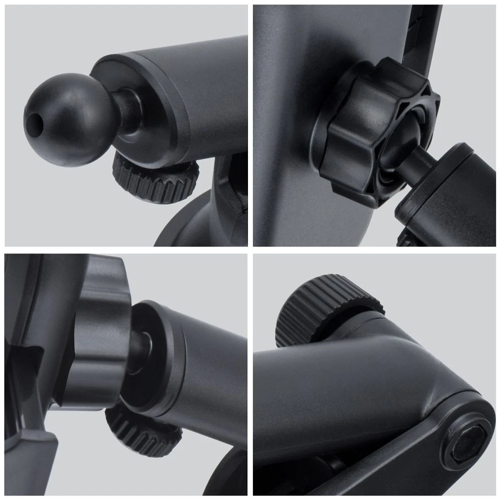 Car phone holder Forcell F-Grip Carbon Bracket mounting arm windshield / dashboard black