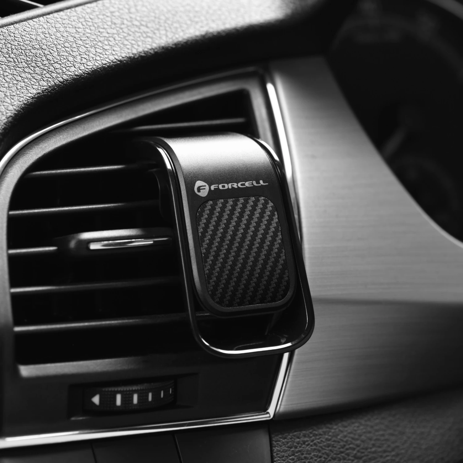 Car phone holder Forcell F-Grip Carbon B060 air vent black