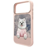 Zadní kryt NIMMY case GENTLE PETS SERIES DOG MagSafe pro Apple IPHONE 17 Pro, růžová