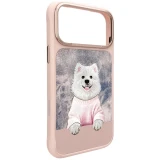Zadní kryt NIMMY case GENTLE PETS SERIES DOG MagSafe pro Apple IPHONE 17 PRO MAX, růžová
