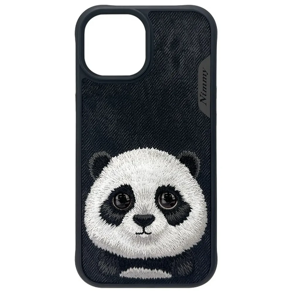 Levně Zadní kryt NIMMY case BIG EYED PET 2.0 Panda pro Apple IPHONE 15, černá