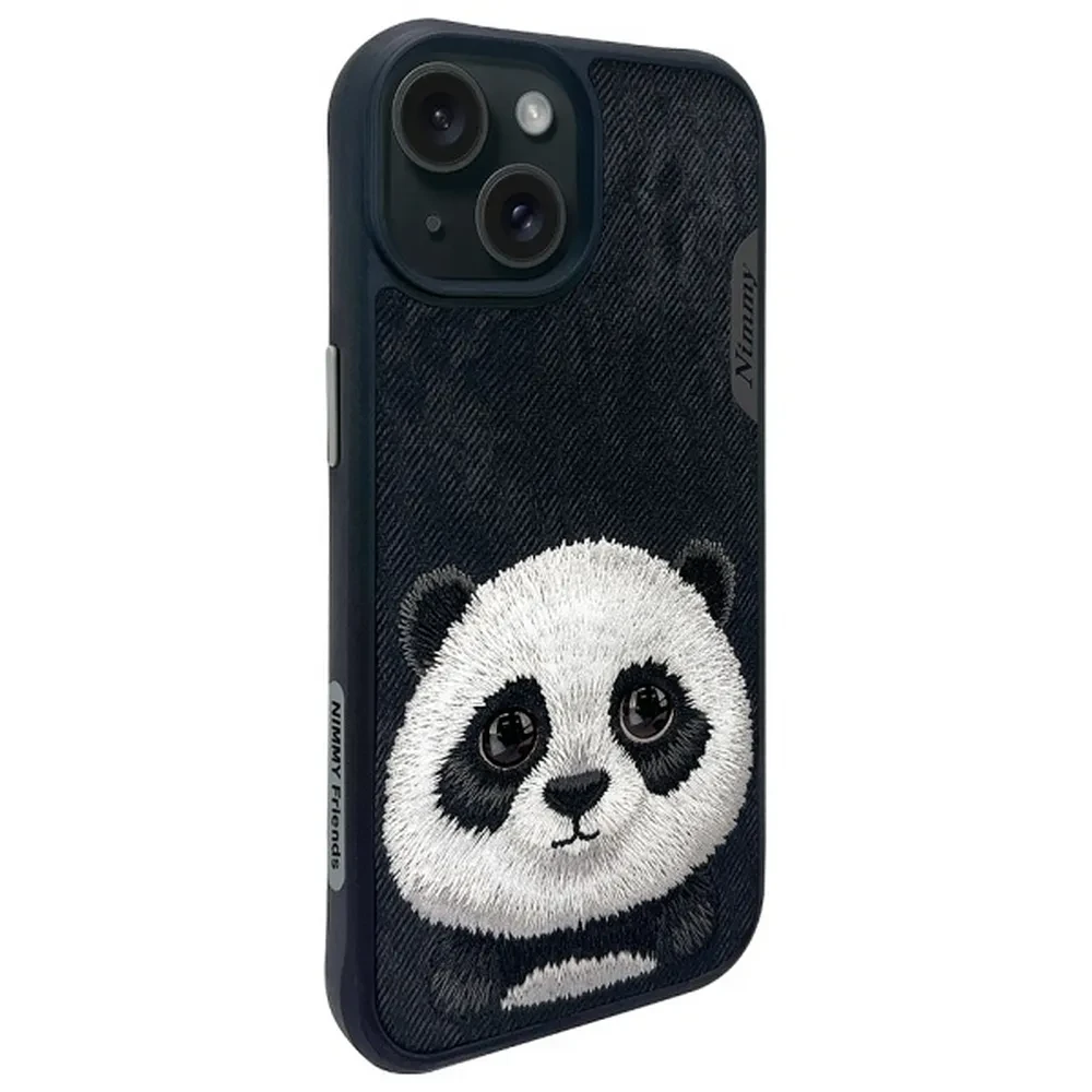 Zadní kryt NIMMY case BIG EYED PET 2.0 Panda pro Apple IPHONE 15, černá (obrázek 9)