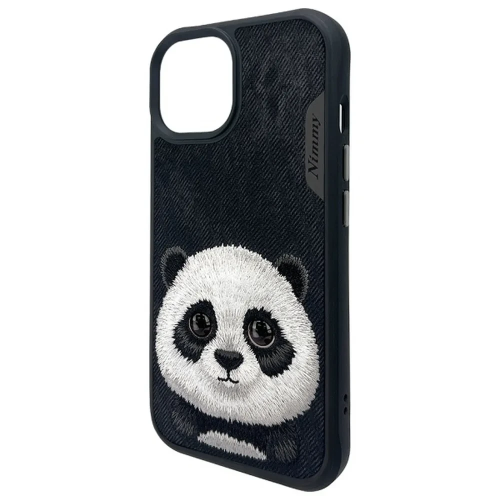 Zadní kryt NIMMY case BIG EYED PET 2.0 Panda pro Apple IPHONE 15, černá (obrázek 4)