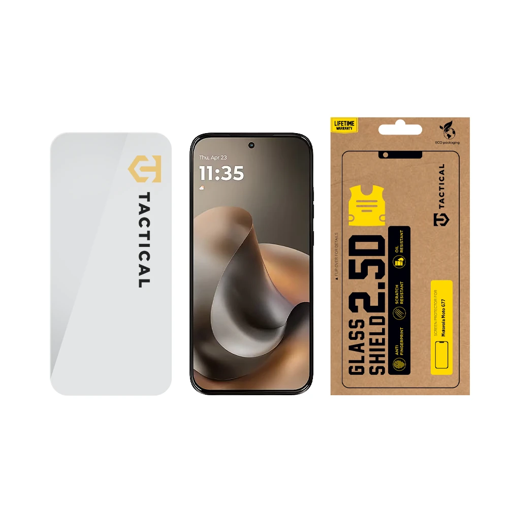 Tvrzené sklo Tactical Glass Shield 2.5D pro Motorola Moto G77, transparentní