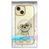 Zadní kryt NIMMY case GLASSES COOL DOG pro Apple IPHONE 15, khaki