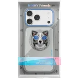 Zadní kryt NIMMY case GLASSES COOL DOG MagSafe pro Apple IPHONE 17 Pro, šedá
