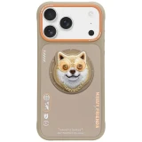 Zadní kryt NIMMY case GLASSES COOL DOG MagSafe pro Apple IPHONE 17 Pro, béžová