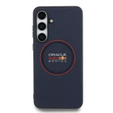 Red Bull PU Leather Red Ring MagSafe Zadní Kryt pro Samsung Galaxy S25 FE Navy