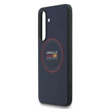 Red Bull PU Leather Red Ring MagSafe Zadní Kryt pro Samsung Galaxy S25 FE Navy