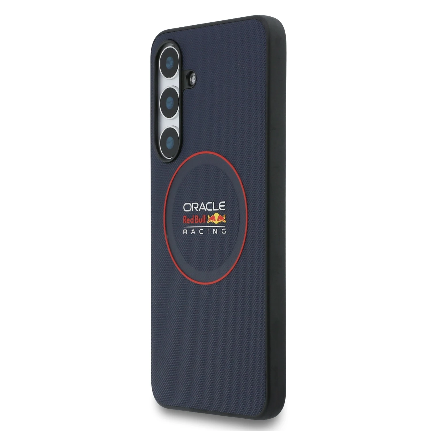 Red Bull PU Leather Red Ring MagSafe Zadní Kryt pro Samsung Galaxy S25 FE Navy
