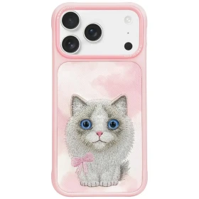 Zadní kryt NIMMY case BIG EYED PET 2.0 Cat pro Apple IPHONE 17 Pro, růžová