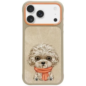 Zadní kryt NIMMY case BIG EYED PET 2.0 Dog pro Apple IPHONE 17 Pro Max, béžová