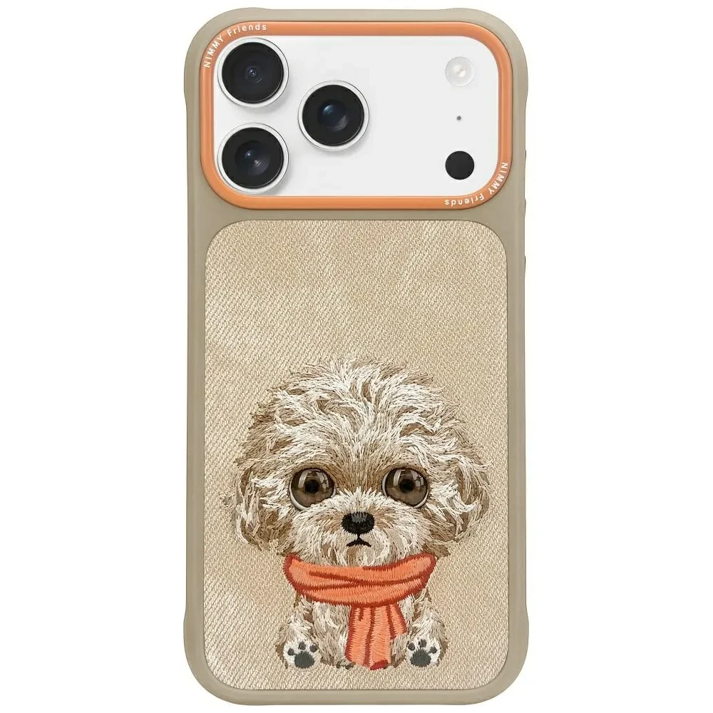 Zadní kryt NIMMY case BIG EYED PET 2.0 Dog pro Apple IPHONE 17 Pro Max, béžová