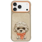 Zadní kryt NIMMY case BIG EYED PET 2.0 Dog pro Apple IPHONE 17 Pro, béžová