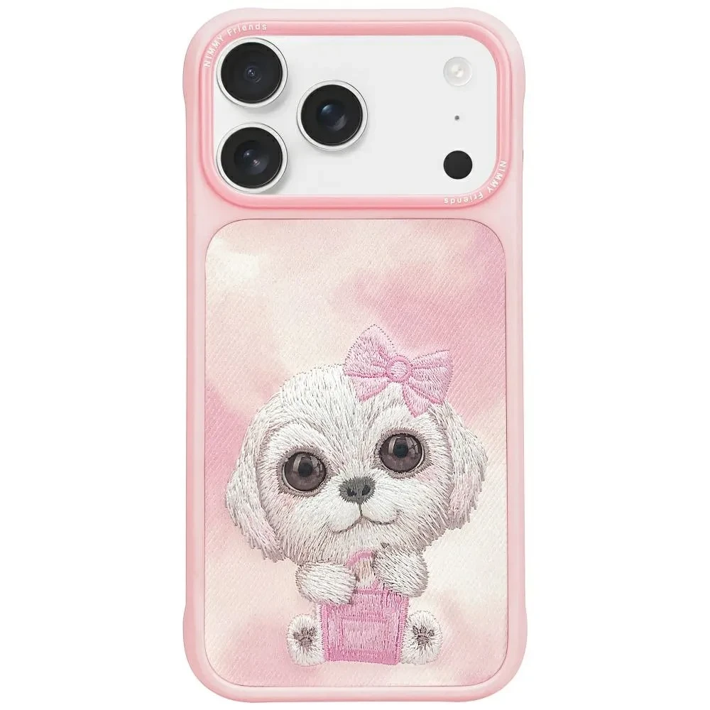 Zadní kryt NIMMY case BIG EYED PET 2.0 Dog pro Apple IPHONE 17 Pro Max, růžová