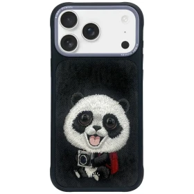 Zadní kryt NIMMY case BIG EYED PET 2.0 Panda pro Apple IPHONE 17 Pro, černá