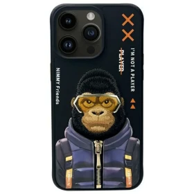 Zadní kryt NIMMY case COOL&CUTE 2.0 Monkey pro Apple IPHONE 15 Pro Max, černá