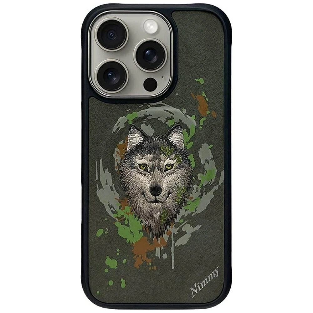 Zadní kryt NIMMY case WOLF compatible with MagSafe pro Apple IPHONE 16 Pro Max, dark gray