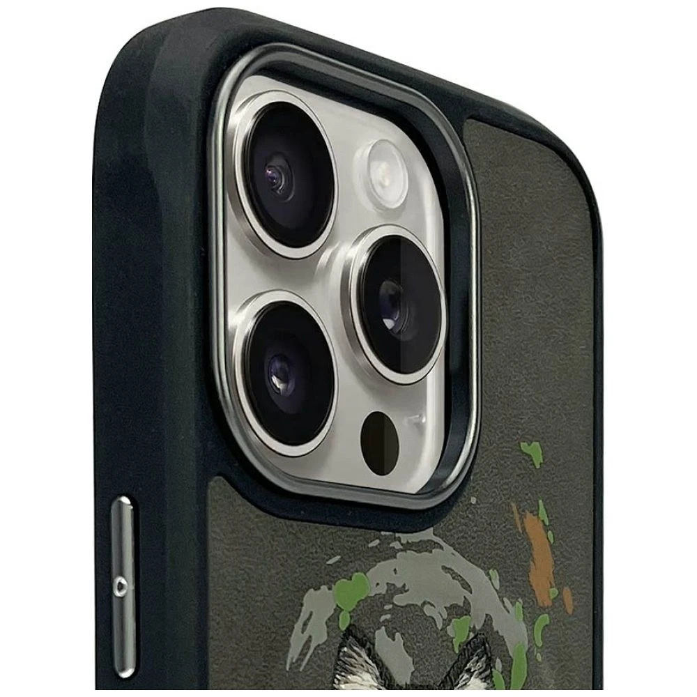 Zadní kryt NIMMY case WOLF compatible with MagSafe pro Apple IPHONE 16 Pro Max, dark gray
