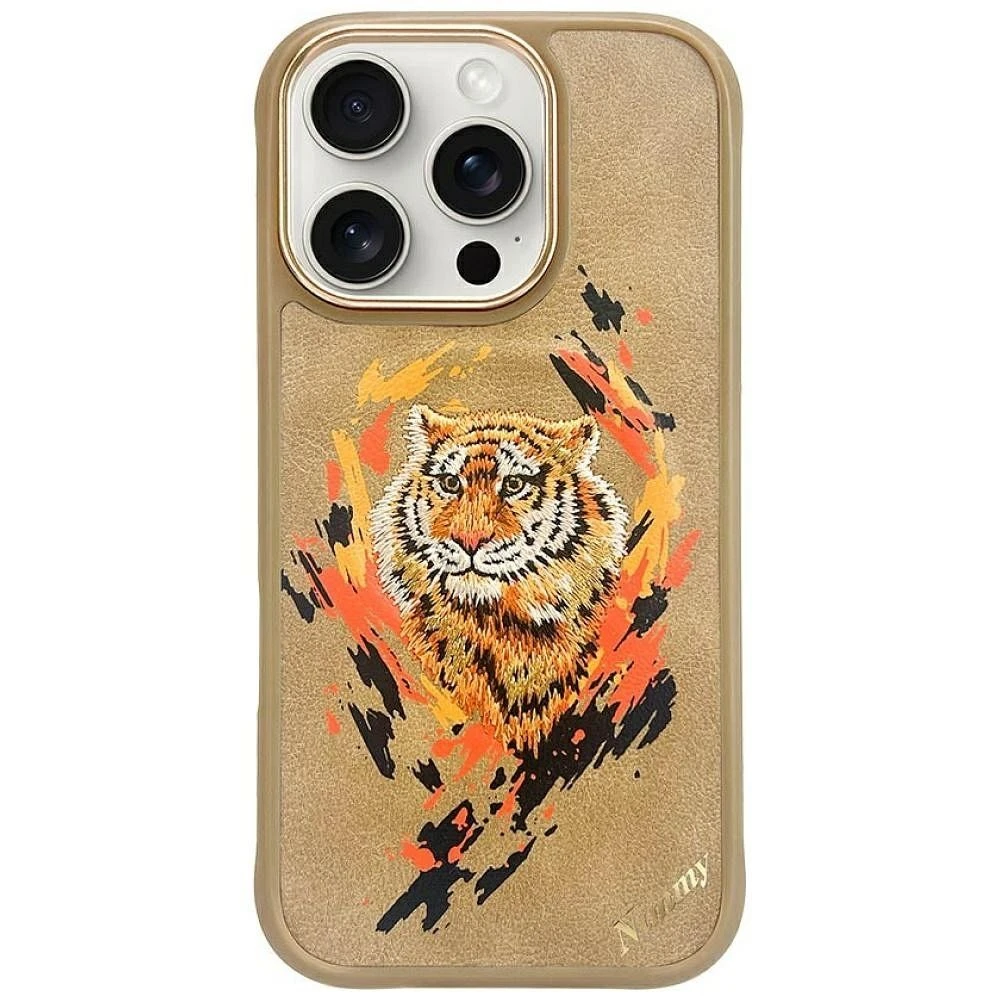 Zadní kryt NIMMY case TIGER MagSafe pro Apple IPHONE 16 Pro Max, light brown