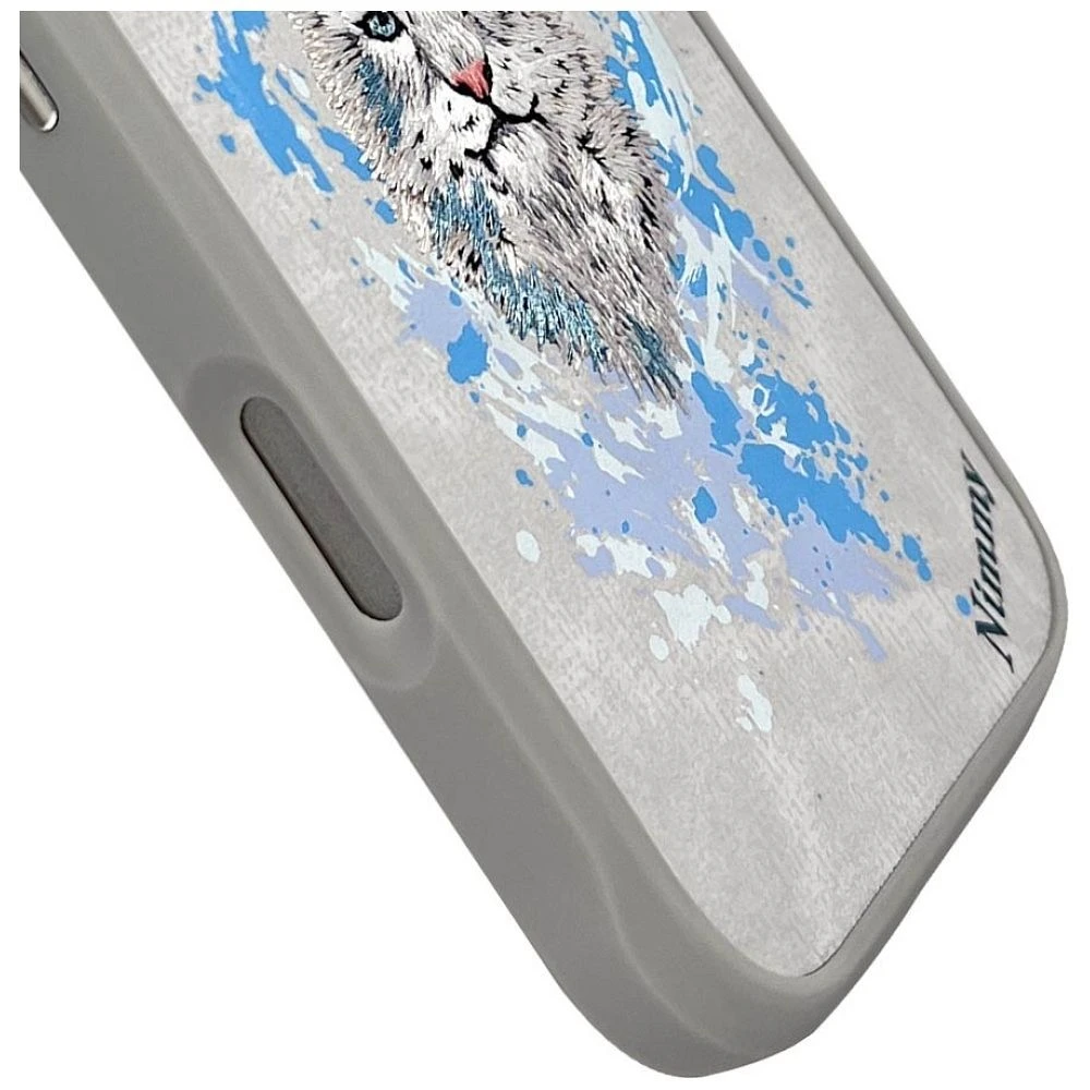 Zadní kryt NIMMY case PANTHER MagSafe pro Apple IPHONE 16 Pro Max, light gray