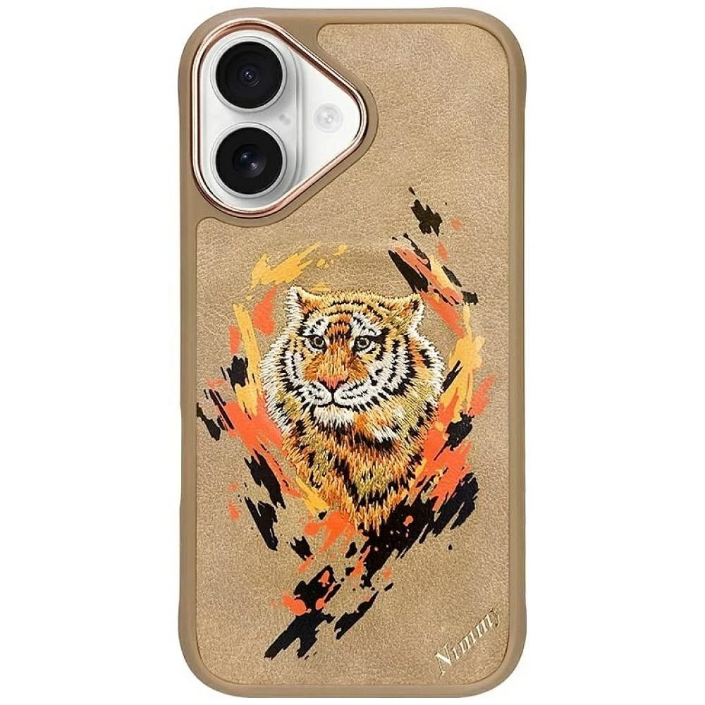 Zadní kryt NIMMY case TIGER MagSafe pro Apple IPHONE 16, light brown