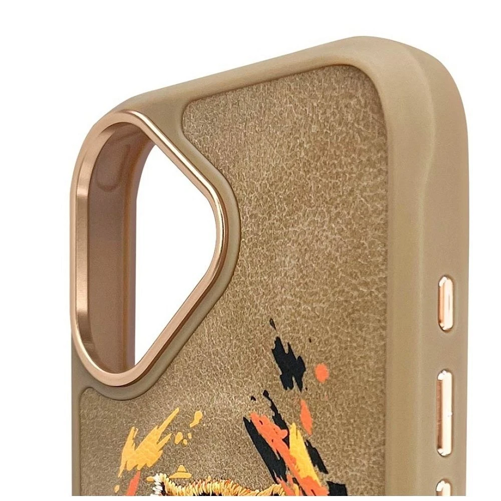 Zadní kryt NIMMY case TIGER MagSafe pro Apple IPHONE 16, light brown
