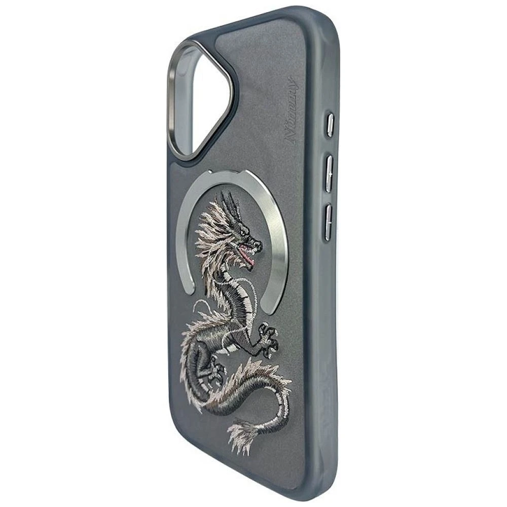 Zadní kryt NIMMY case DRAGON  MagSafe pro Apple IPHONE 16, šedá