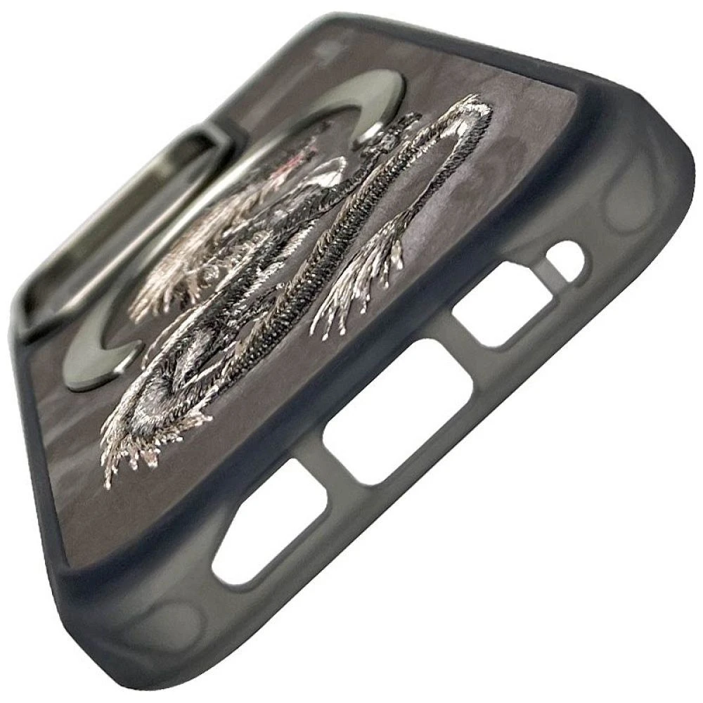 Zadní kryt NIMMY case DRAGON MagSafe pro Apple IPHONE 16 Pro Max, šedá
