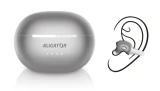 Bluetooth sluchátka ALIGATOR Clip, stříbrná