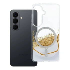Zadní kryt Golden compatible with MagSafe pro Samsung Galaxy S26, černá