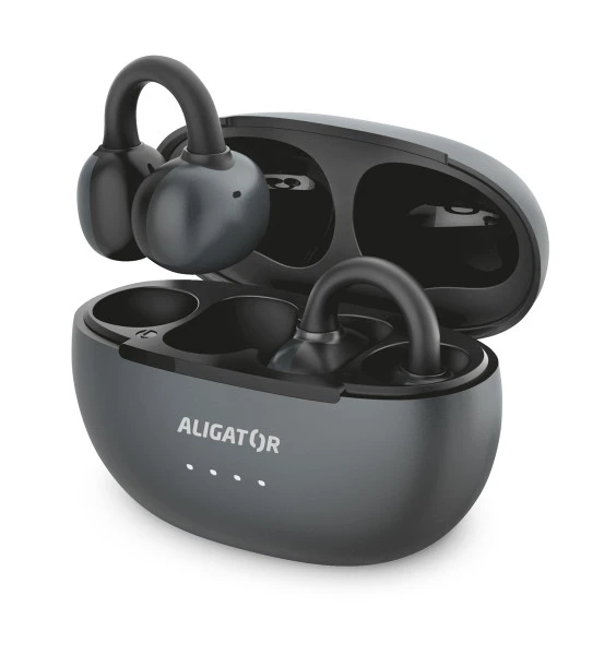 Bluetooth sluchátka ALIGATOR Clip, černá