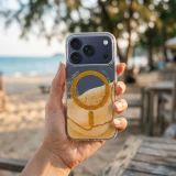 Case for iPhone 17 Pro Max Golden compatible with MagSafe gold