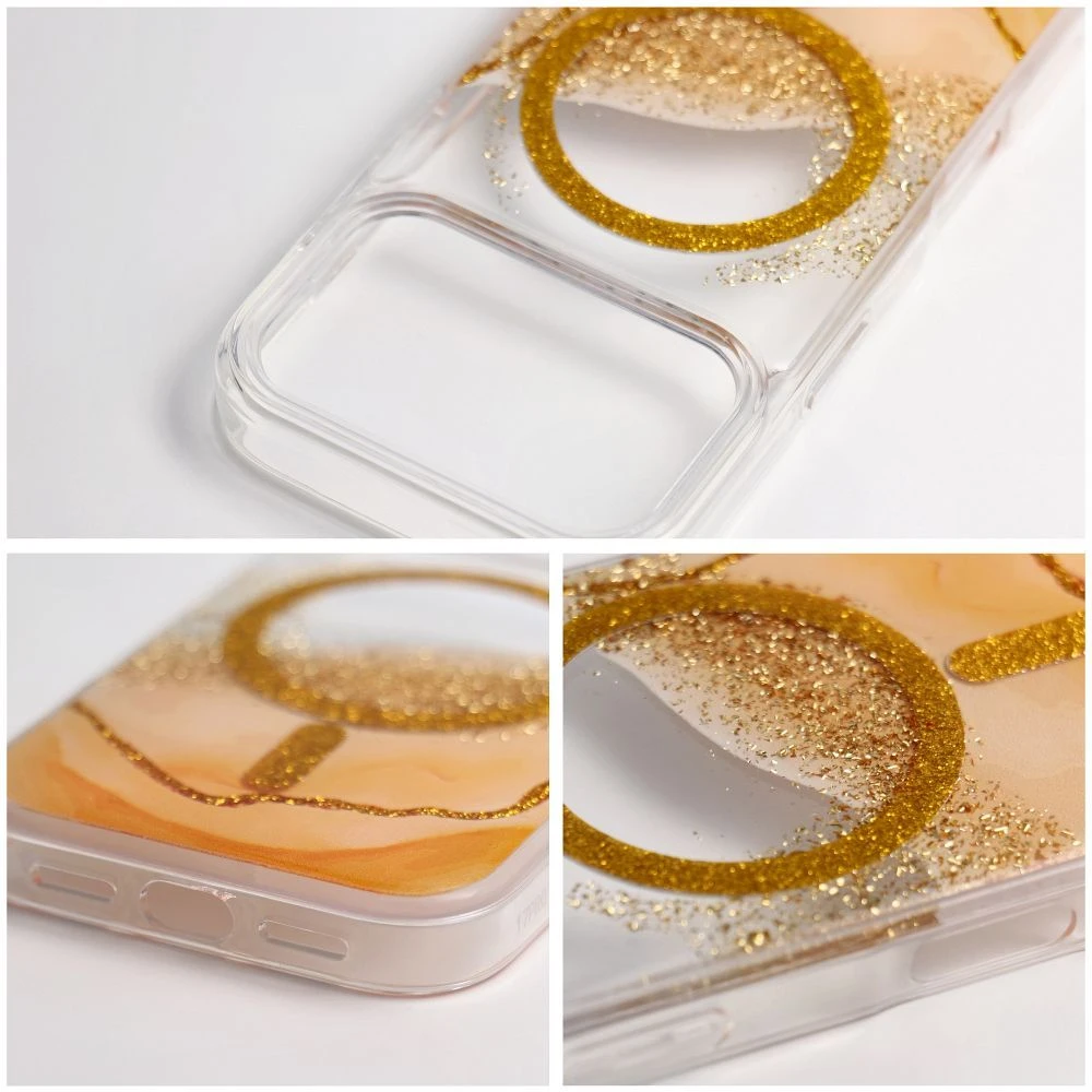 Case for iPhone 17 Pro Max Golden compatible with MagSafe gold