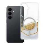 Case for Samsung S26 Golden compatible with MagSafe white
