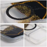 Case for iPhone 17 Pro Golden compatible with MagSafe black