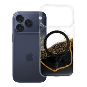 Zadní kryt Golden compatible with MagSafe pro Apple iPhone 17 Pro, černá
