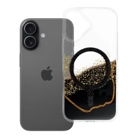 Zadní kryt Golden compatible with MagSafe pro Apple iPhone 17, černá
