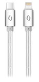 Datový kabel ALIGATOR TUBA 30W, USB-C/Lightning 1m, bílá