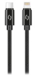 Datový kabel ALIGATOR TUBA 30W, USB-C/Lightning, černá
