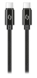 Datový kabel ALIGATOR TUBA, 65W, USB-C/USB-C 1m, černá