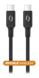 Datový kabel ALIGATOR PREMIUM 5A 100W, USB-C/USB-C, černá