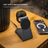 Stojánek s bezdrátovým nabíjením 3v1 FIXED MagPowerstation Alu 3 s podporou MagSafe, 25W+5W+3.5W, Qi2.2, space gray