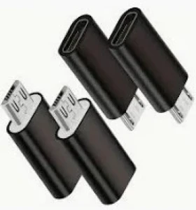 Adaptér USB typ C-microUSB černý pro nabíječky a datové kabely