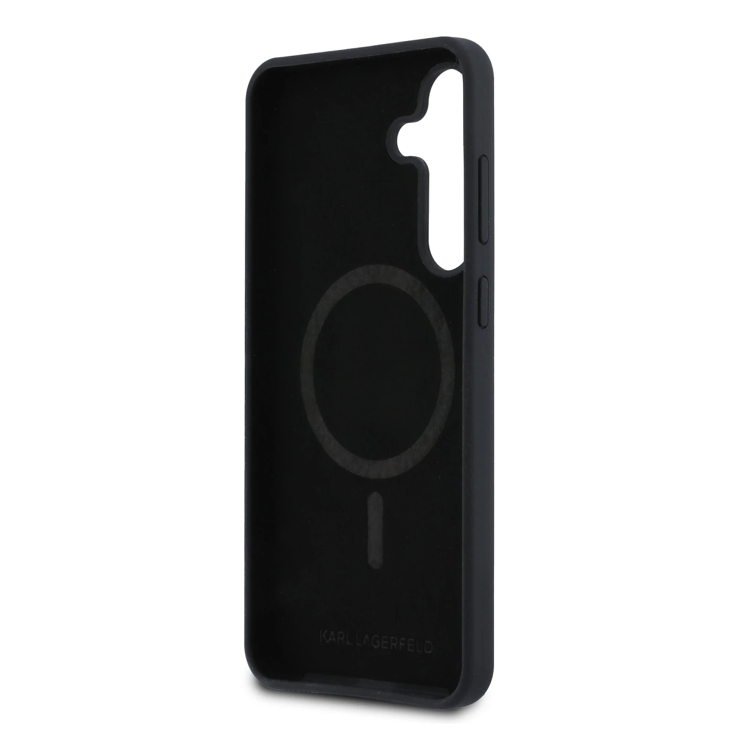 Karl Lagerfeld Liquid Silicone K&CH Heads MagSafe Zadní Kryt pro Samsung Galaxy S25 FE Black