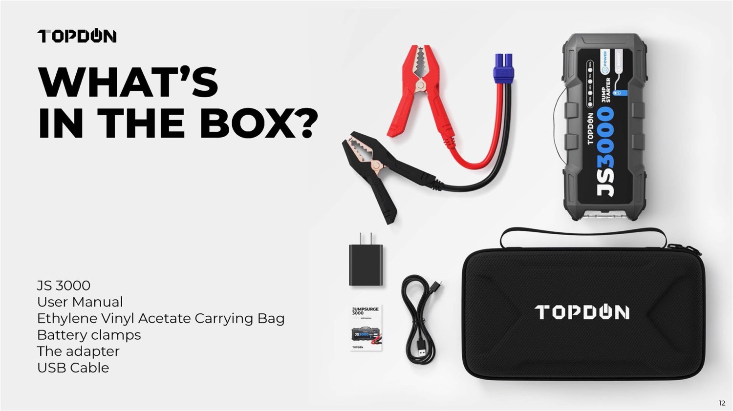 TOPDON Car Jump Starter JumpSurge 3000