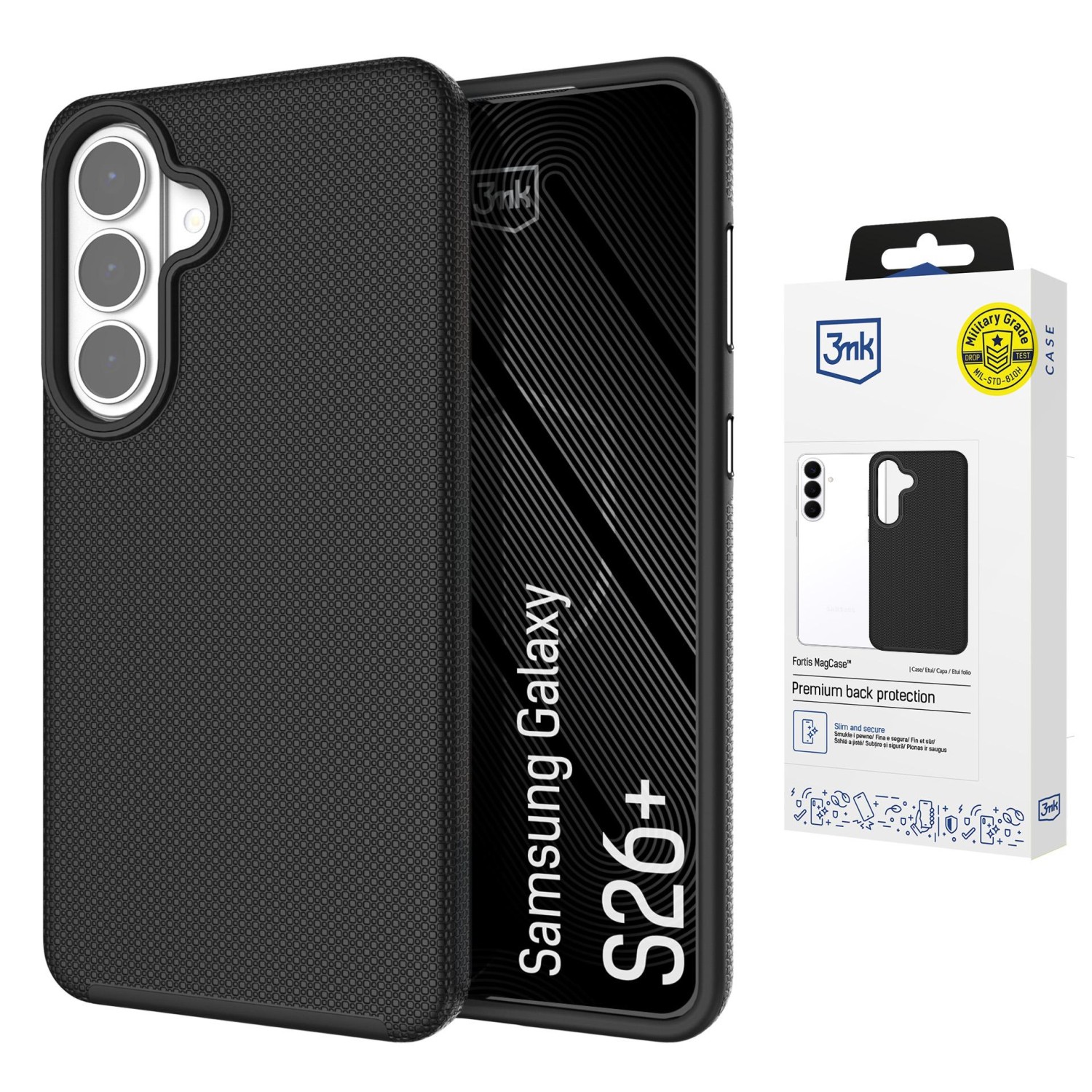 Zadní 3mk ochranný kryt Fortis MagCase pro Apple iPhone 16 Pro, černá