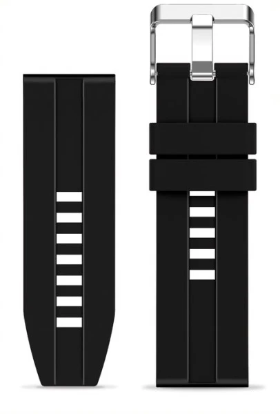 Silikonový řemínek pro Aligator Watch Pro a Aligator Watch Pro X 22mm, černá
